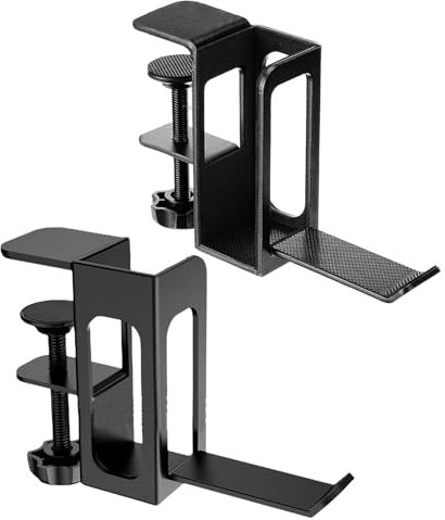 Hanging Laptop Holder - Desk Side Laptop Stand, Multifunctional Desk Laptop Stand | Side Mount Laptop Desk Stand, Desk Clamp Laptop Holder for Wooden Table Marble Glass Stainless Steel Table