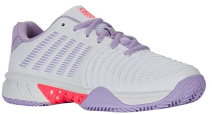 K-Swiss Women's Express Light 3 Tennis Shoe, Wht Orchidpetal Nblaze, 7.5 UK