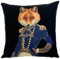 Home of Christmas Kissenbezug 45x45 cm Gobelin Kissen Kissenhülle Sofakissen Dekokissen (Fuchs)