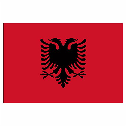 2er Set Albanien Albanische Albania Kosovo Adler Flagge Fahne Aufkleber Vinyl Stickers