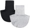 Joyci Mode Rollkragen Falsche Kragen Winter Unisex Baumwolle Einfache Dickey Kragen, 2er-Pack, Schwarz / Grau, Einheitsgröße