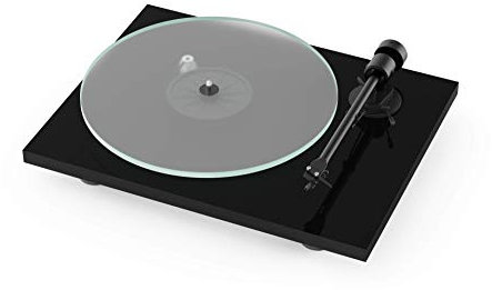 Pro-Ject T1, New Audiophile Hi-Fi Turntable with OM 5E Elliptical Moving Magnet Cartridge (Black)