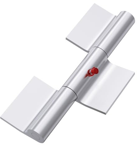 NOOTO DH-A - Bisagra de aluminio resistente que se puede soldar en la bisagra compatible con camión de remolque de puerta de rampa