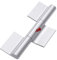 NOOTO DH-A - Bisagra de aluminio resistente que se puede soldar en la bisagra compatible con camión de remolque de puerta de rampa
