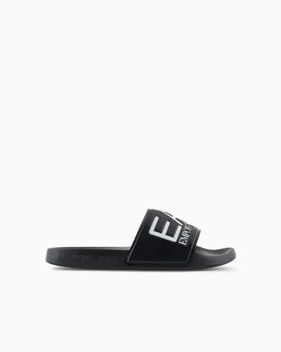 EA7 Emporio Armani Ciabatte Unisex con Maxi Logo 7X000108AF15118 8059659565653 - Nero 43 (Nero, Sistema Taglie Calzature EU, Adulto, Uomo, Numero, Media, 43)