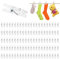 VooGenzek 110 Pièces Mini Pinces à Linge Transparentes, Mini Pinces Transparentes en Plastique, Pinces de Photo en Plastique, Mini Clips de Photo, pour Photos Maison Chambre Decoration