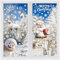 DERAYEE 8 Feuilles Sticker à Effet Stéréoscopique Blanc,Noël Autocollant Fenêtre Réutilisable,Stickers Noël Fenetre PVC,Flocons de Neige Père Noël,Renne,Cloches