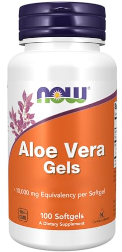 Now Foods, Aloe Vera Gels, Highly Concentrated, 100 Softgels, Lab-Tested, Gluten Free, Soy Free