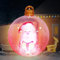 Weihnachtsdeko Weihnachtskugeln Aufblasbare 60cm LED Weihnachtskugel XXL mit Fernbedienung, 16 Farben RGB Weihnachtsmann Weihnachtsbeleuchtung Aufblasbarer Weihnachtsball Wasserdicht IP65