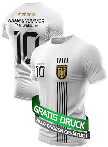 IIIII20Fo7IIIII Kindergeburtstag Fussball Geschenke Jungen Jahre - Jungs Trainingsanzug Kinder Fußball Trikot mit Sporthose kurz - Deutschland Fanartikel T Shirt Sport Set T5 158