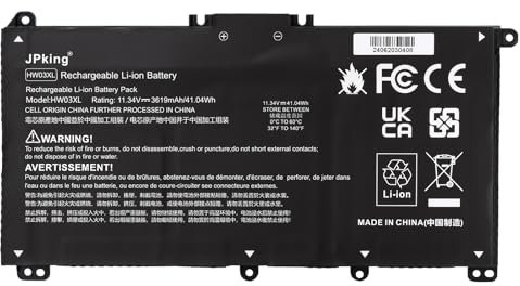 JPking HW03XL Laptop Akku für hp Pavilion 15-EG 15-EH 17-CN 17-CP 15-eg0073cl 15-eg0070wm 15-eh0050wm 17-cn0xxx 17-cn0023dx 17-cn0053cl HSTNN-LB8U HSTNN-IB90 LW L97300-005 L96887-421