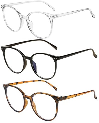 Nadiaen 3 Pieces Blue Light Glasses Men,Blue Light Glasses Womens,Computer Glasses Blue Light Blocking,Blue Light Blocking Computer Glasses Blue Light Glasses for Women,for Women & Men