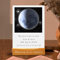 Placa Personalizada de Regalo Transparente - Fases de la Luna, Personalizada por Fecha y Ubicación. Regalo Original para Parejas,Amigos o Familiares.regalo aniversario pareja,Regalo para San Valentín.