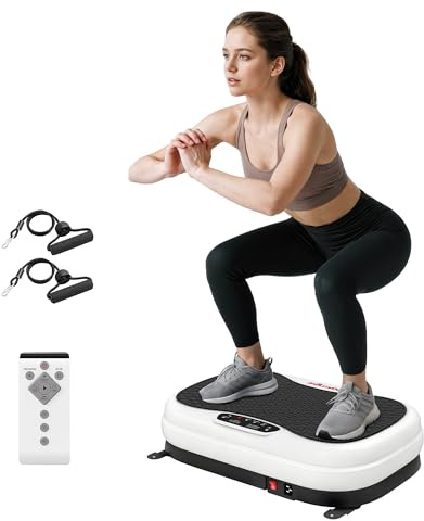 SPORTNOW Plataforma Vibratoria 50 Velocidades 3 Programas Pantalla LED