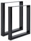 Magnetic Mobel 2X Tischgestell Tischkufen Rohstahl Design Industrielook Tischbeine Tischuntergestell Metall Stahl schwarz (900x720)