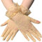 Symphonyw Spitzen-Handschuhe, kurze Blumen-Spitzenhandschuhe, sexy, für Frühling und Sommer, UV-Sonnenschutz, dünne Handschuhe für Frauen und Mädchen
