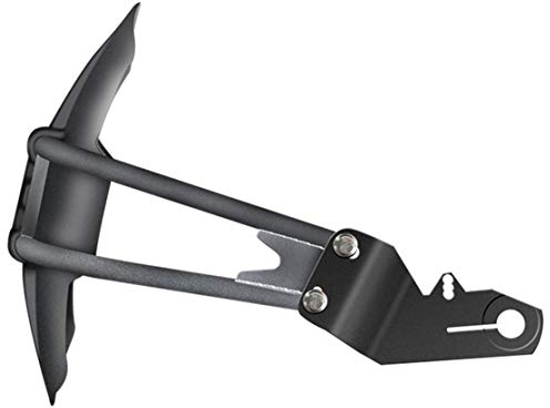 Schwarz Metall Heckfender Für Motorrad Universal Motorrad Heckfender Rad Spritzschutz Abdeckung Kotflügel Kaemma(Color:Black & D)