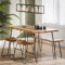 Maison ESTO Esstisch Ede Baumstamm 130 x 70 cm Akazienholz Esszimmertisch Dinnertisch Tisch