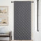 PONY DANCE Rideaux Thermique Isolant Anti Froid, Rideau Porte Entrée Couverture d'écran de Porte Française Coupe-Vent Réduisant Le Bruit Garde au Chaud en Hiver, 100x210cm, 1 Pc, Gris