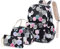 Kinderrucksack-Set 3-in-1 Schultasche, Junlion Laptop-Rucksack, Lunch-Tasche, Federmäppchen, Geschenk für Teenager, Jungen, Mädchen, Geometrie