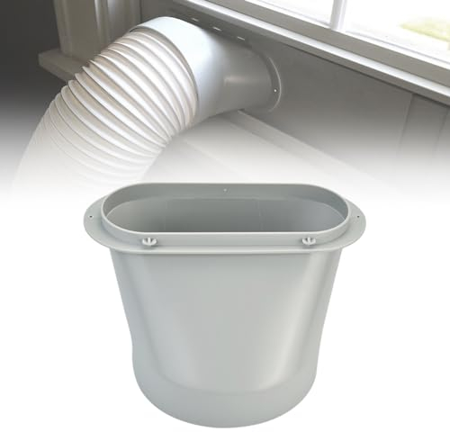 AFASOES Adattatore per Finestra del Condizionatore d'Aria,Adattatore Universale Interfaccia Tubo di Scarico,Interfaccia del Canale di Scarico per Condizionatore Interfaccia a Bocca Piatta da 15cm