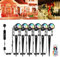 ECOWHO Garden Spotlights Mains Color Changing Outdoor Spike Lights IP65 Waterproof 20m Extendable Xmas Spot Lights 12V Garden Lights Timer Remote for Holiday Decor(Cool White&RGB)
