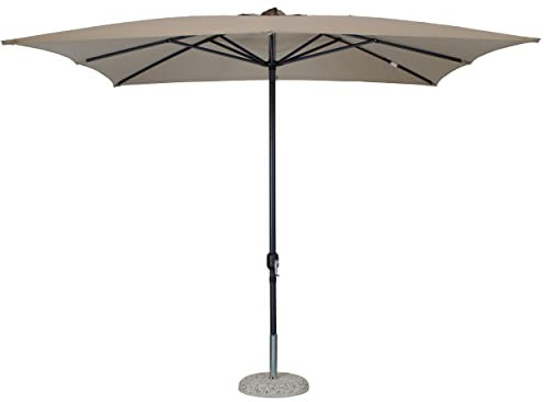 Totò Piccinni Ombrellone da Giardino Cuba con palo Centrale e Struttura in Alluminio (Tortora, 3 x 4 Metri)