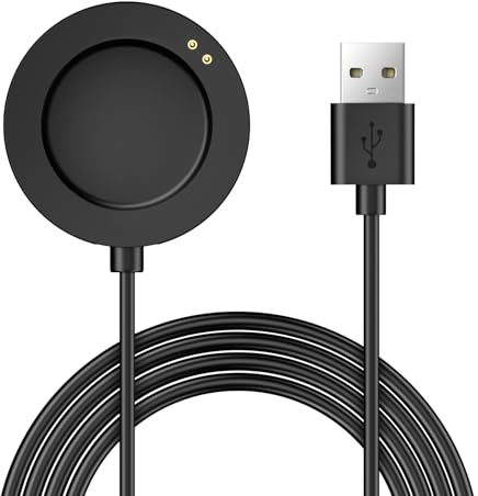 TiMOVO Cavo di Ricarica Compatibile con Xiaomi Watch S3/H1/2 PRO/S2, 3,3ft/100cm Magnetico USB-C di Ricambio per Xiaomi Accessori, Nero