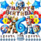 44 Stück Geburtstagsdeko kingder 6 jahre, Luftballon Kindergeburtstag Deko Geburtstag Happy Birthday Banner Latexballons Folienballon Junge für 6 Themen Kinderpartys Geburtstags