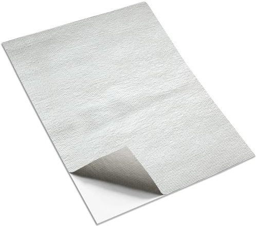 COKACA Film d'aluminium ultra épais extra résistant, film isolant pour chauffage composé d'un tissu à haute teneur en silicate, tapis de protection thermique autocollant adapté pour film d'isolation