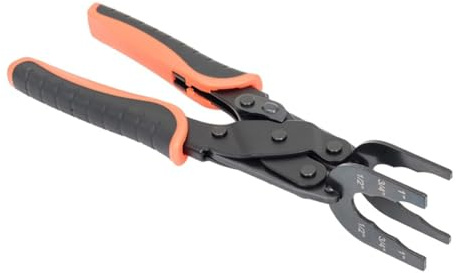 Micvtve Push-Fit Disconnect Tong Tool for Easily Removing Push-to-Connect Fittings(1/2in, 3/4in, 1in), Multi-Sized Removal Tool
