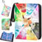IXYHKB Trading Card Binder, 400 Pockets PU Trading Card Binder Folder, Portable Trading Card Albums with Removable Sleeves and Zipper, Collectible Trading Card Album Holder