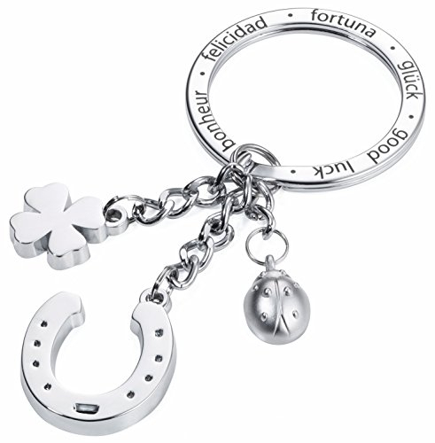 Troika GLÜCKSBRINGER Hufeisen Schlüsselanhänger, 11 cm, Silber