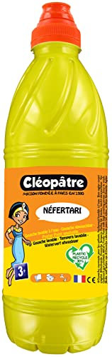 CLEOPATRE - PGBB1-8 - Peinture Gouache Néfertari Baby - Jaune primaire - Flacon 1 L