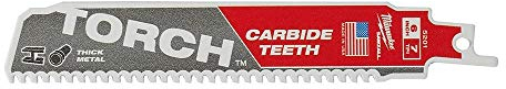 MILWAUKEE ELEC Tool 48-00-5201 - Lama seghettata per seghetto alternativo a torcia, 15,2 cm, 7TPI, colore: Bianco