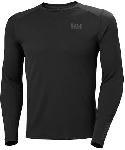 Helly Hansen Men's Long Sleeve T-Shirt, Black, L
