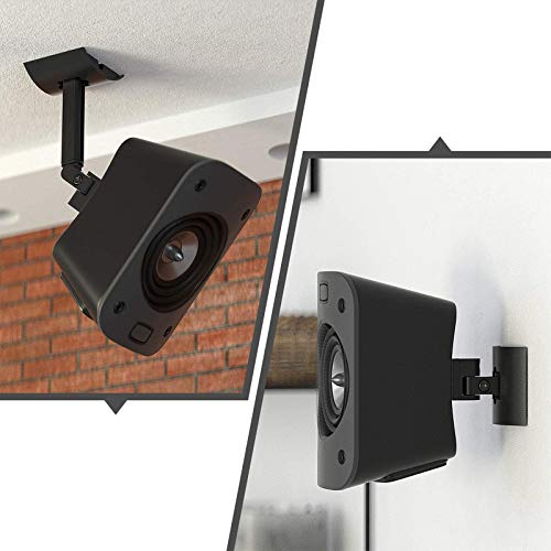 YIWAN - Soporte de Pared y Techo para Altavoces satélites Logitech Z906 5.1 Surround Sound Syestem reclinable y Giratorio