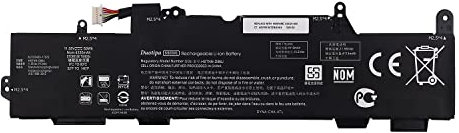 Duotipa battery SS03XL compatible with HP EliteBook 735 745 830 840 G5 HSTNN-IB8C HSTNN-LB8G