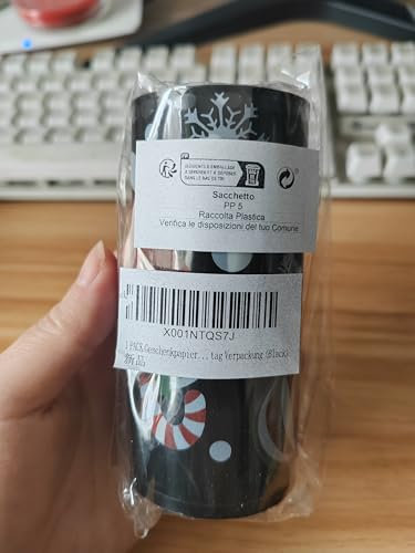 1 PACK Geschenkpapier Cutter, Papierschneider Roll,Geschenkpapier Schneider für Weihnachten, Geburtstag Hochzeit DIY Geschenk Valentinstag Verpackung (Black)