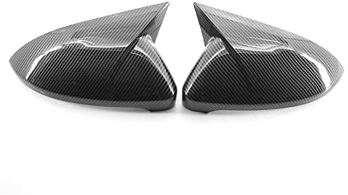 Shkalacar 1 Paar Auto Spiegelkappen Ersatz Für VW Golf 7 7,5 MK7 7,5 GTI R 14-19, Rückspiegelkappe OEM: 5G0 857 537, 5G0 857 538