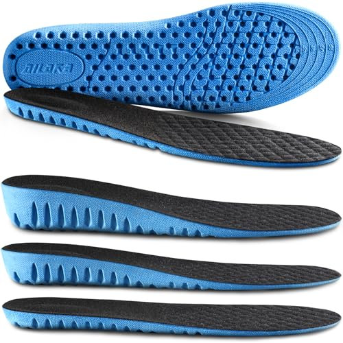 Ailaka Einlagen Erhöhung für Damen Herren, Schuhsohle Einlage Erhöhung Bienenwaben Schockabsorbierende schuheinlagen, Ersatz-Voll-Länge Sportschuhe Höhensteigerung Einlagen
