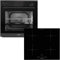 Oranier Einbau-Backofen Set EBS220 autark - 5 Funktionen - 60 cm Induktionskochfeld KFI360 - Kochfeld mit Slider-Bedienung & Warmhaltestufe
