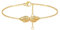 Jenosy 14K Vergoldet Armband Damen Gold mit Schädel Personalisiertes Verstellbar Anhänger Armband für Frauen Mädchen Schmuck