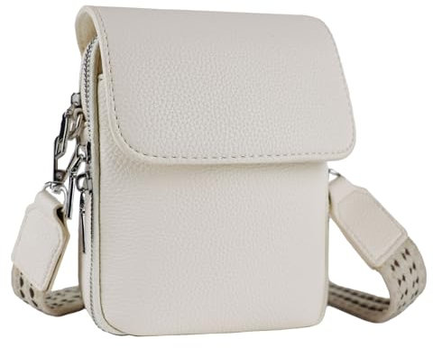 letech+ Crossbody Bags Mobile Phone for Women,PU Leather Women's Cross body Bags Handbag Small Phone Shoulder Bag with Adjustable Wide Strap,Versatile with Multiple Pockets for girl BEIGE