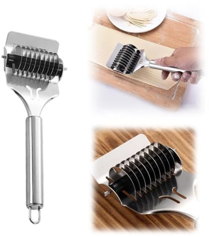 Generic Machine à pâtes manuelle, en acier inoxydable, argent, machine à spaghetti, rouleau à nouilles, presse à nouilles, presse à pâte, coupe-pâte, outils de cuisine