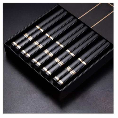 10 Pares De Palillos Chinos, Juego De Palillos Chinos con Caja De Regalo, Palillos Chinos For Comer De Estilo Chino, Livianos Y Fáciles De Limpiar