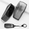 XMSCN Coque de clé de voiture à 3 boutons en TPU avec lanière porte-clés pour Mercedes Benz A B C E G S SL CLS Class SLC CLA GLB GLC GLE GLS AMG