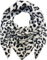 XL DreieckStrickschal Leopard Frühling Schal 100% Baumwolle Made in Italy Fashion Tuch Dreieckschal Stola Herbst Frühling Tuch Leo (Grau)
