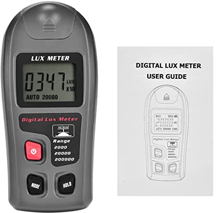 Ejoyous Digital Luxmeter, Luxmeter, MT-30 LCD-Bildschirm-Wasserdichter-Sensor für Alle Leichten Quellen, Einschließlich LED, Leichtgewicht