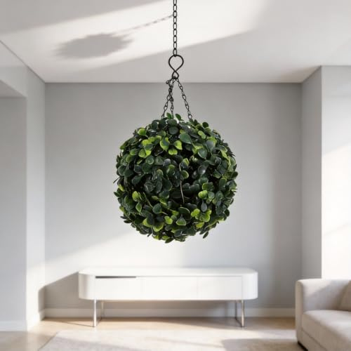 Tidevib Dekorative Kugel-Lichter, wetterfeste Hängelampe für den Garten (21 cm, bunt)